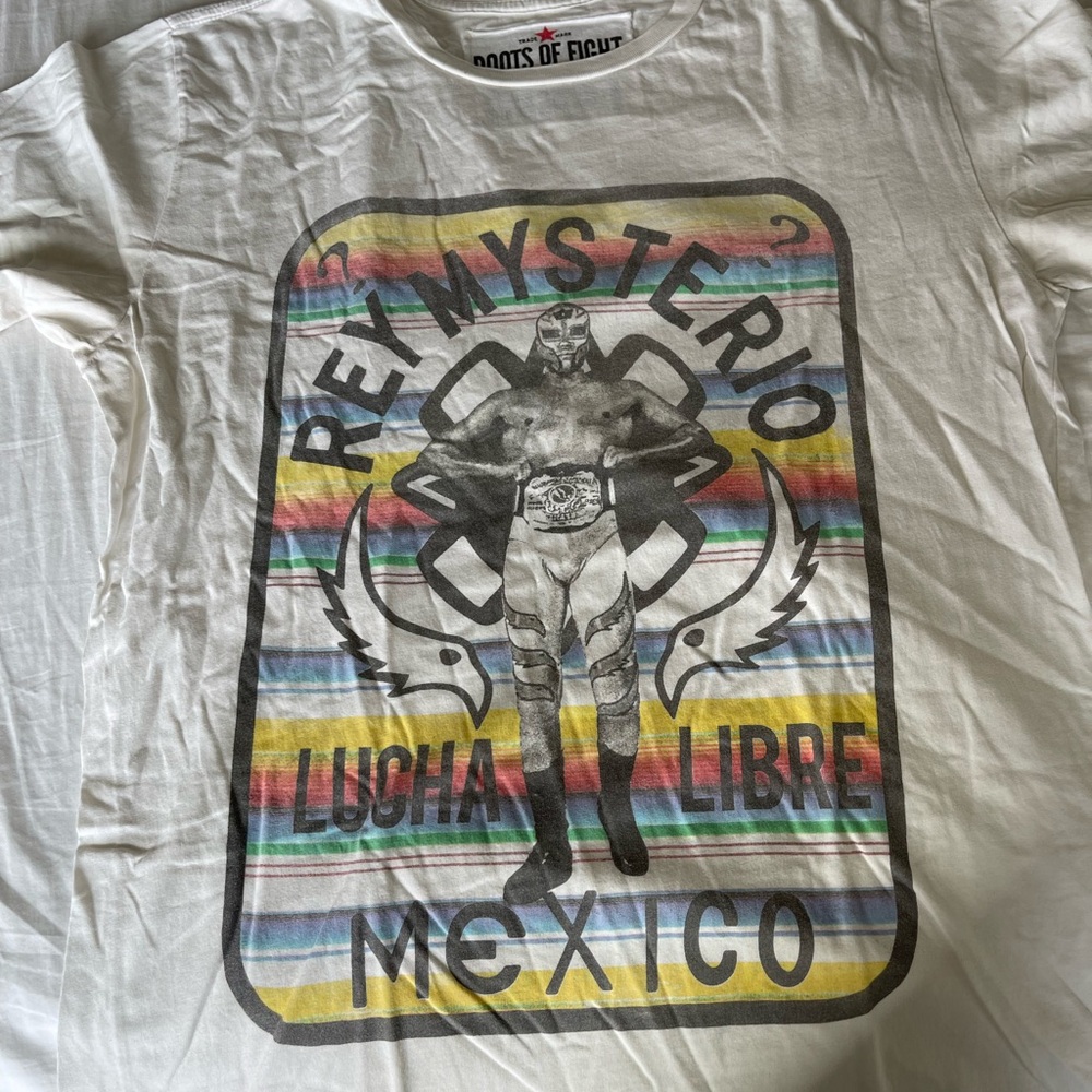 White Vintage Mexican Theme Short Sleeve Tee